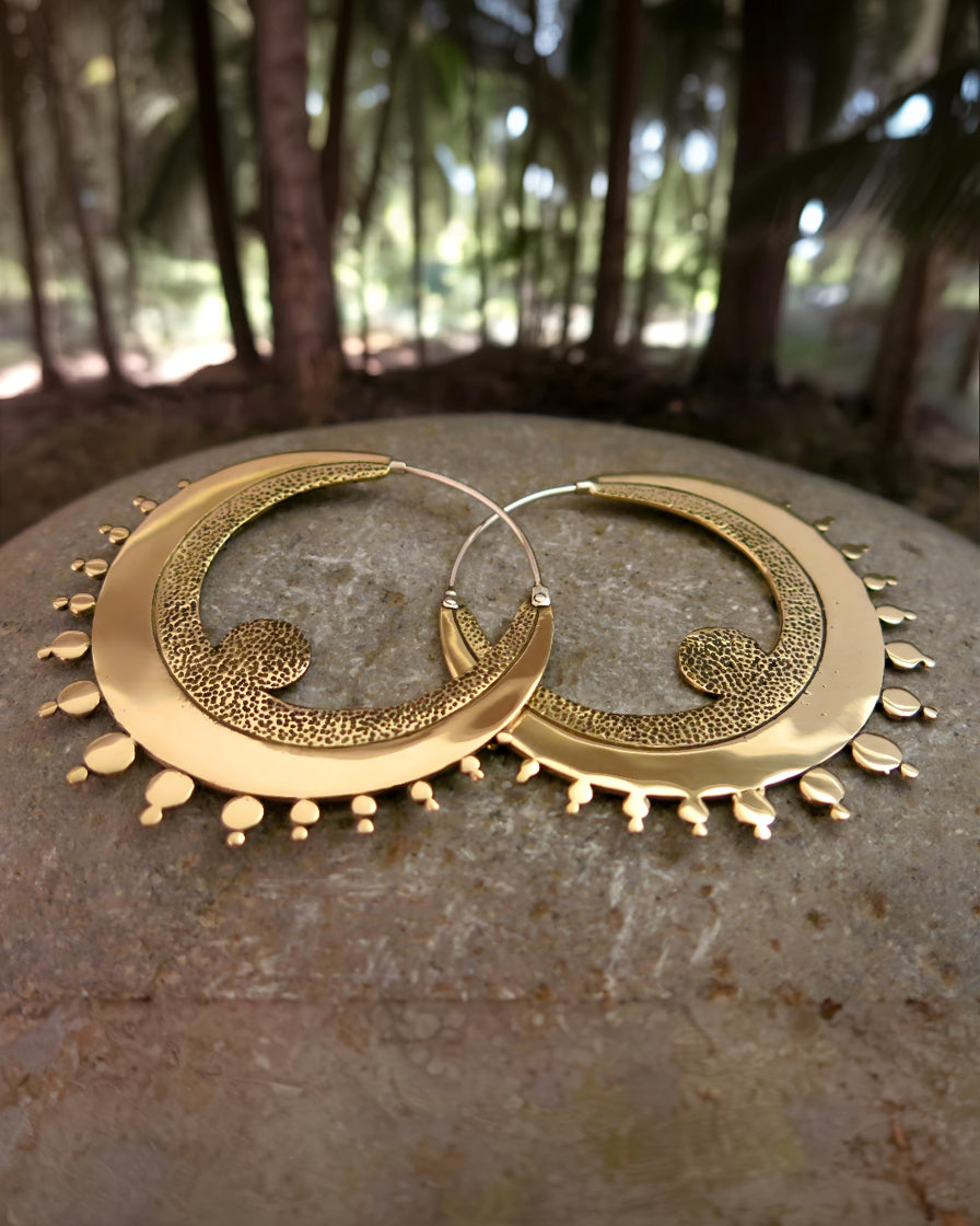 Angel Earrings ~ Italian Brass