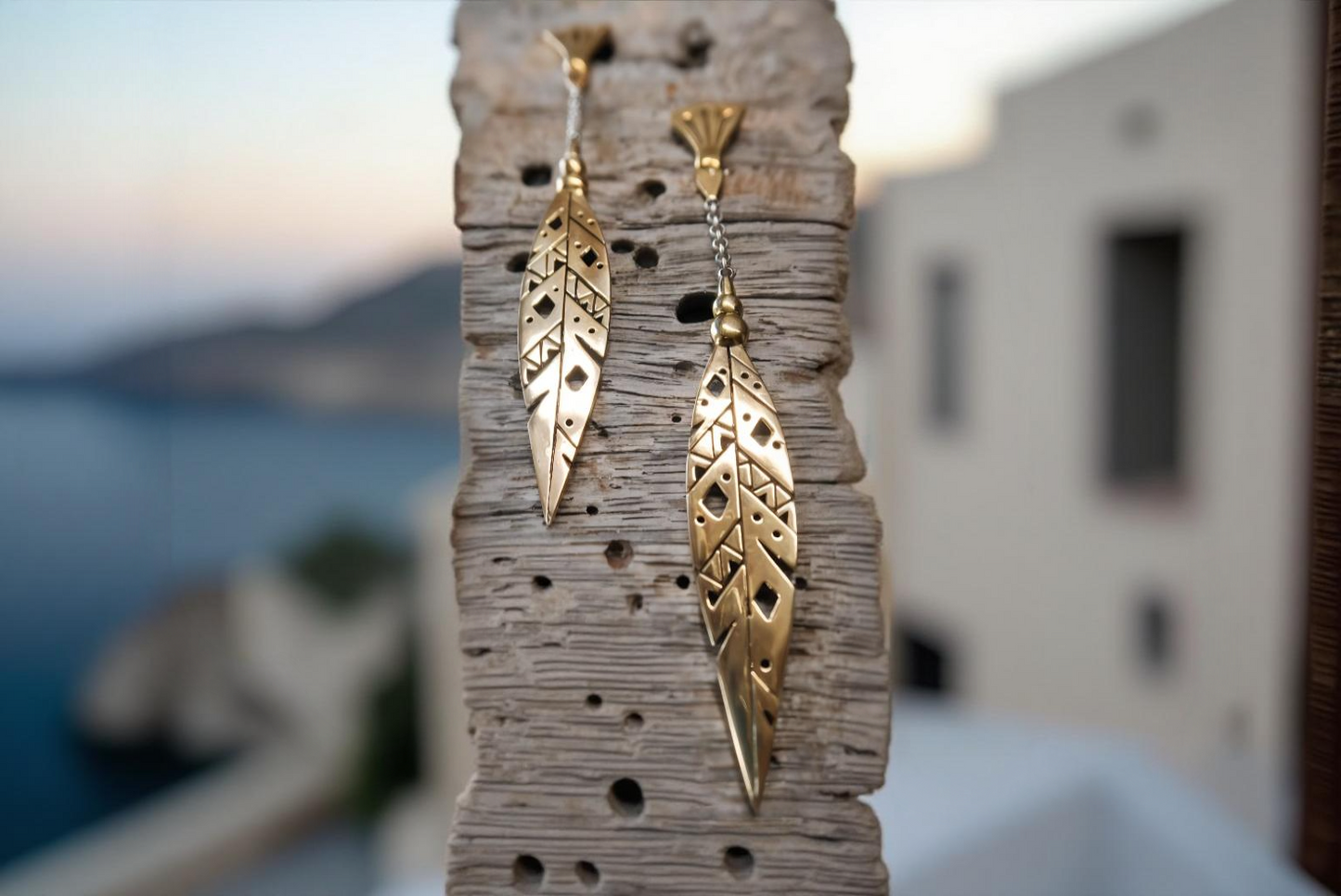 Khiki Earrings ~ Italian Brass