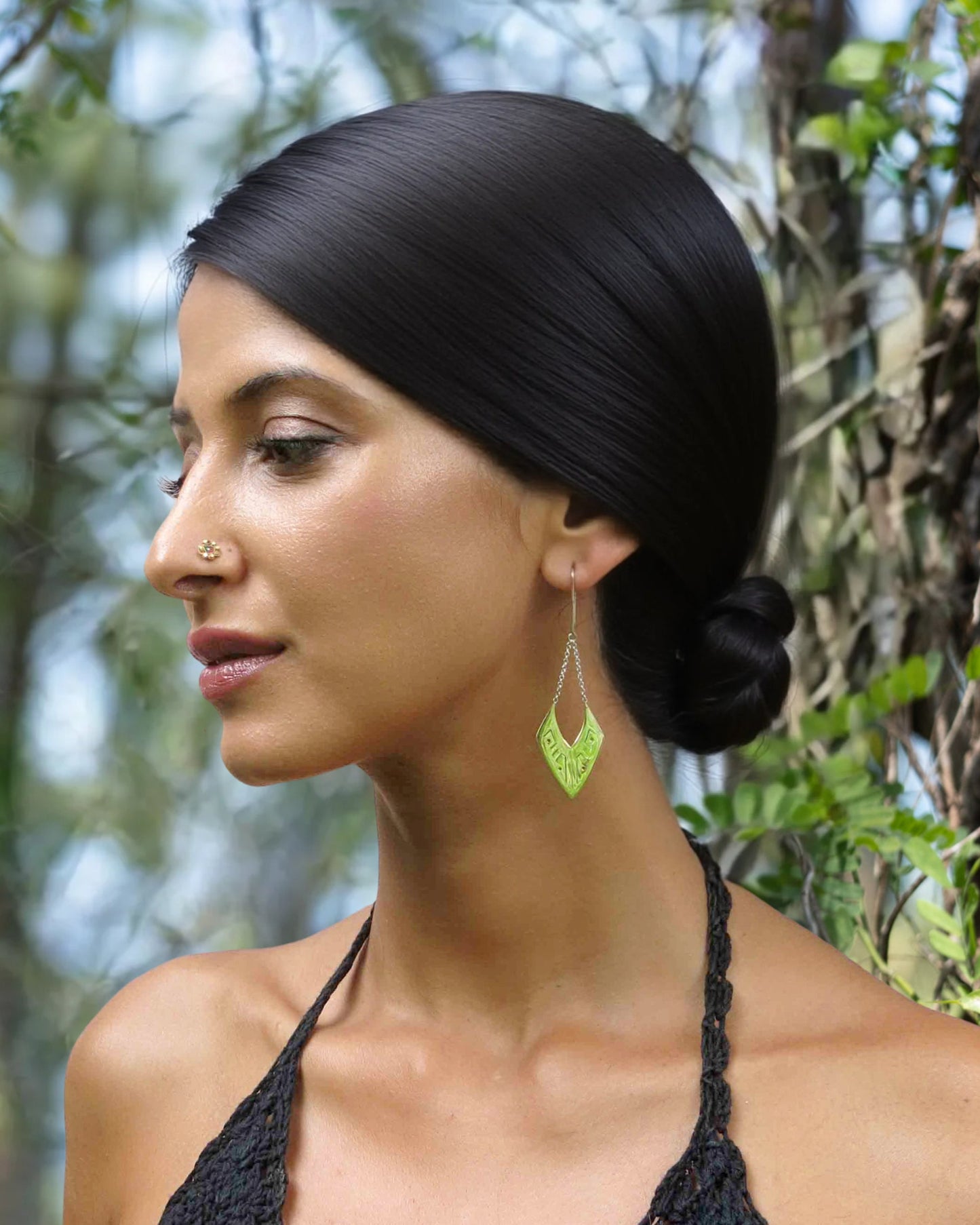 Aja Drop Earrings ~ Italian Brass