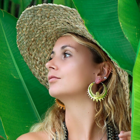 Angel Earrings ~ Italian Brass