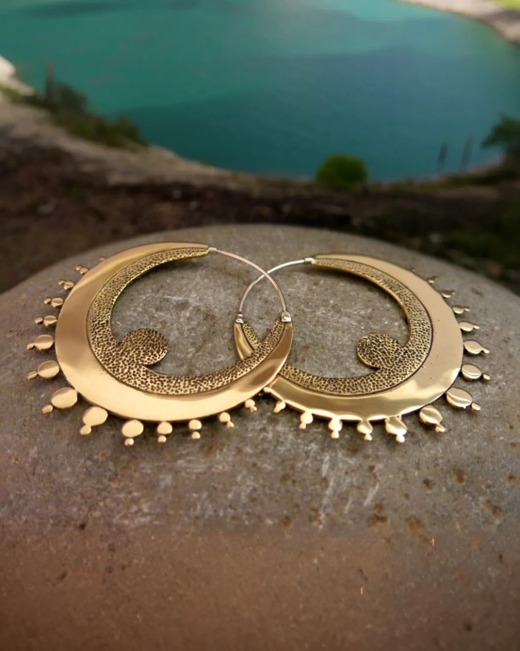 Angel Earrings Mini ~ Italian Brass