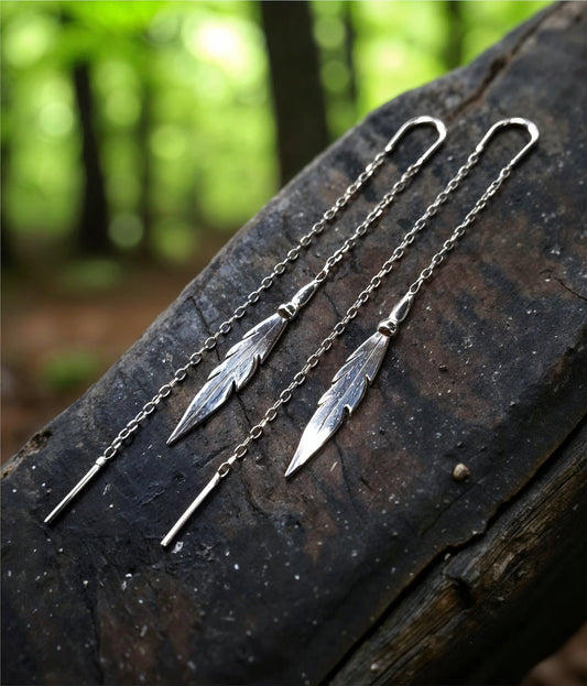 Nilu Threaders ~ Sterling Silver