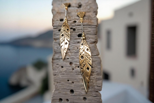 Khiki Earrings ~ Italian Brass