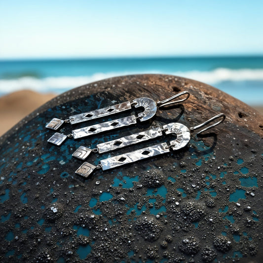 Kasai Earrings ~ Silver Plated