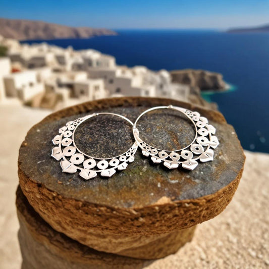 Lotus Geo ~ Silver Plated